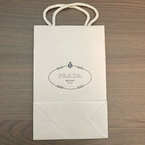 NEW authentic Prada gift bag approx. 10x 6.5 inches.